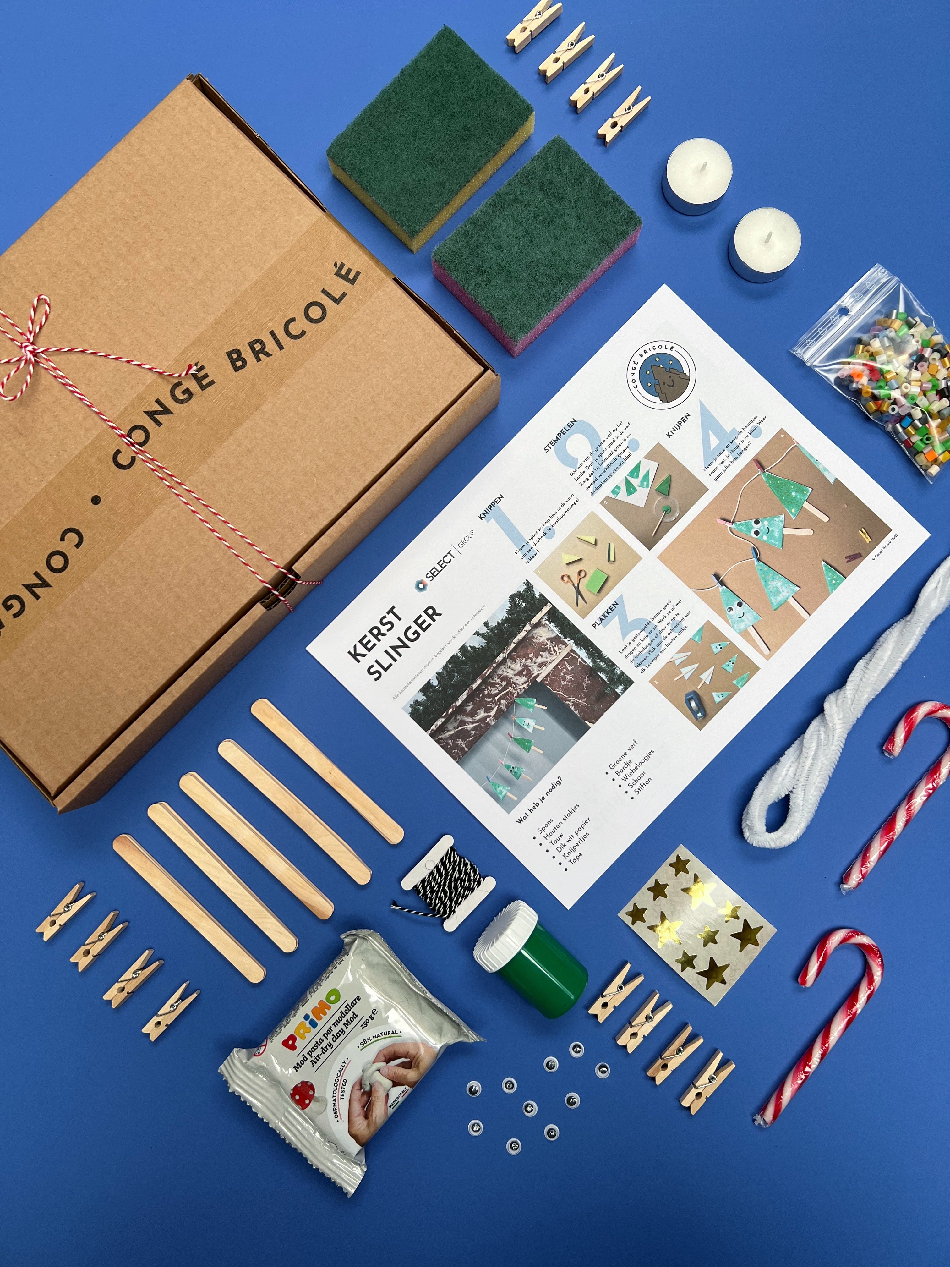 Craft Knutselkoffer set - voor kinderen - 500 artikelen - in handige