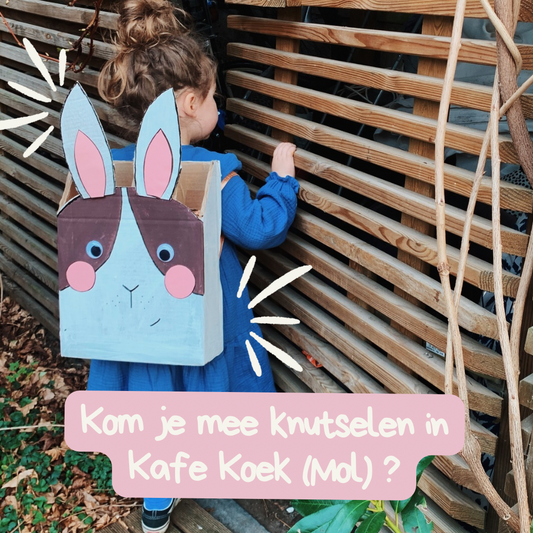 04/04 KAFE KOEK DUO- WORKSHOP EEN PAASRUGZAK MAKEN(10u -11u) VOOR OUDER en KIND