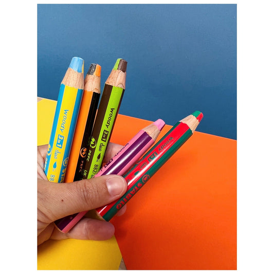 WOODY DUO POTLODEN (SET VAN 5 STUKS + SLIJPER)