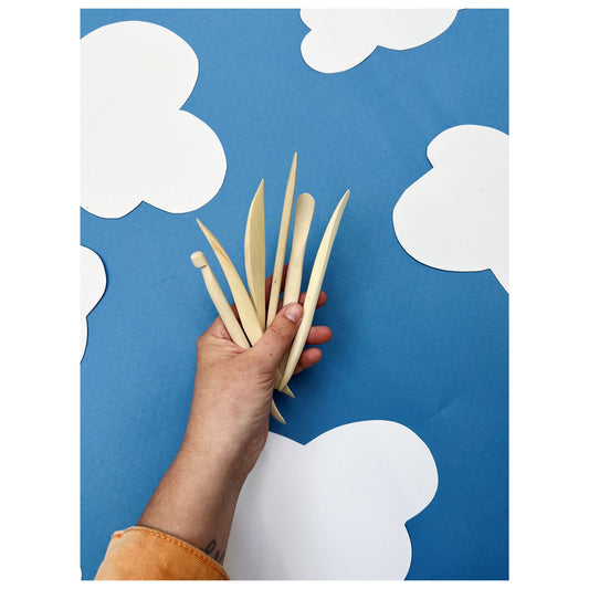 HOUTEN KLEIGEREEDSCHAP ( 6ST)