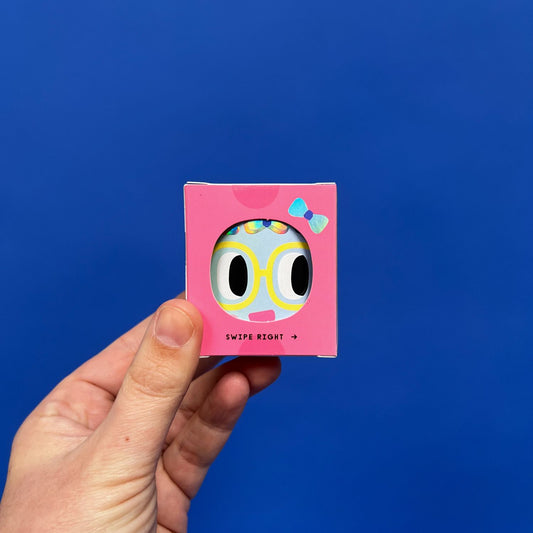 STICKERROL MET OOGJES, MONDJES EN NEUSJES