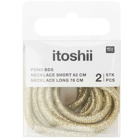 GOUD TOUWTJE PONII BEADS (KETTING)
