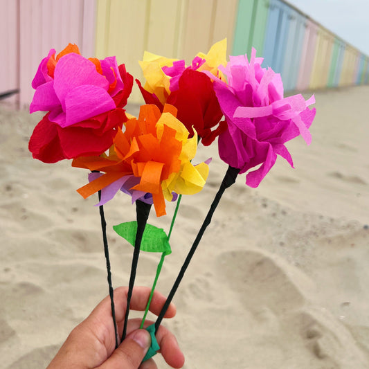 15 ROLLEN CRÊPEPAPIER