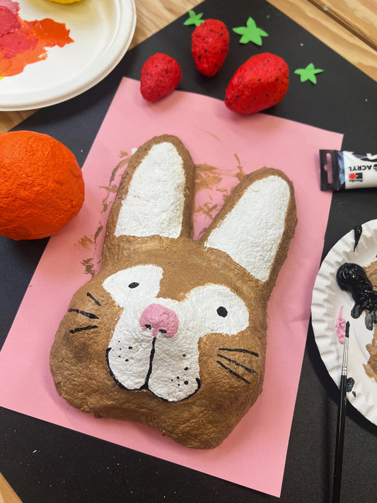 18/03 en 25/03 PAPIER-MACHE DIERENHOOFD DUO- WORKSHOP : (14.30u -16u)