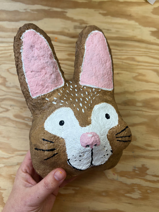 18/03 en 25/03 PAPIER-MACHE DIERENHOOFD DUO- WORKSHOP : (14.30u -16u)