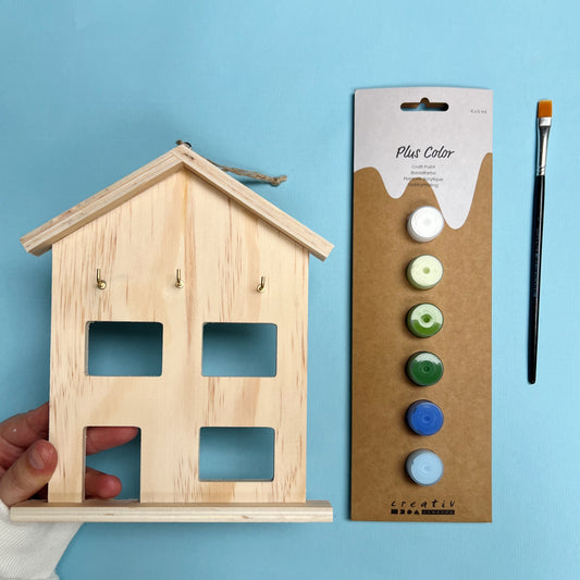 KNUTSELPAKJE: HOUTEN SLEUTELHUISJE