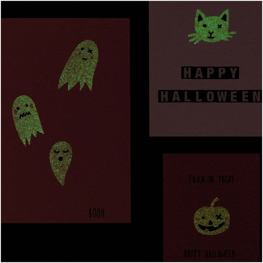 SPOOKY STICKERS  ( GLOW IN THE DARK)