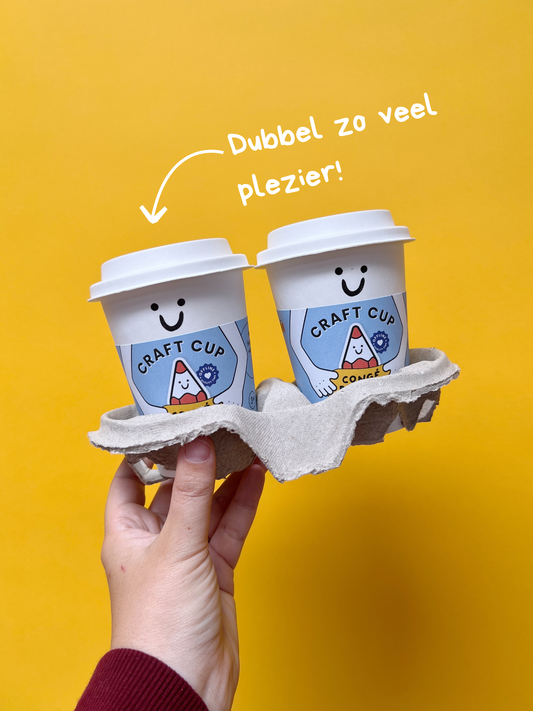 DUOPAK CRAFT CUPS:  HONGERIGE HAAI