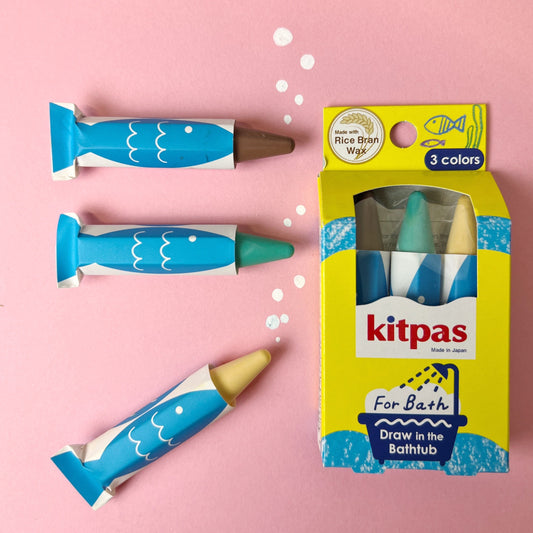 KITPAS BADKRIJTJES (BRUIN-GEEL-GROEN)