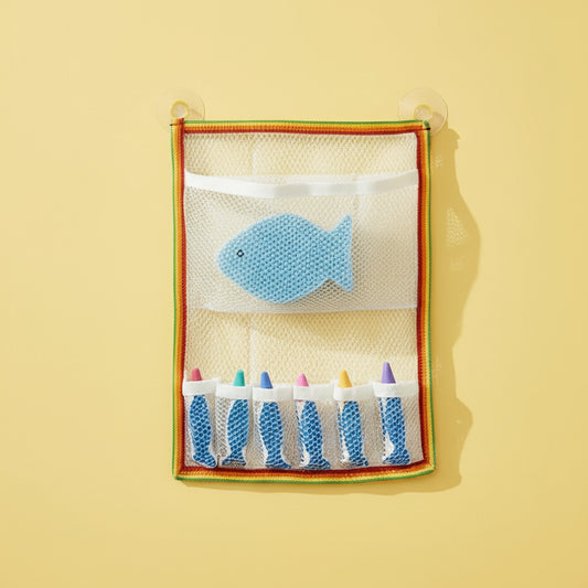 KITPAS BADKRIJT + BLAUWE SPONS EN NETJE