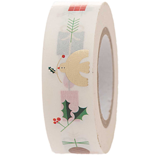 WASHI-TAPE KERST WIT