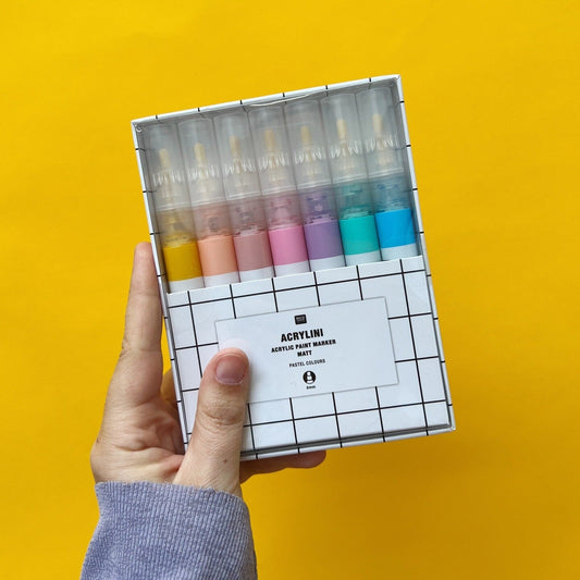 ACRYLVERFSTIFTEN (PASTELKLEUREN)