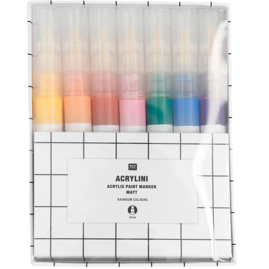 ACRYLVERFSTIFTEN (REGENBOOGKLEUREN)