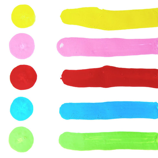 ACRYLVERF SQEEZE FLESSEN (REGENBOOGKLEUREN)