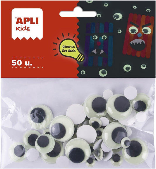 50 GLOW IN THE DARK WIEBELOOGJES