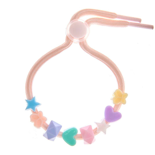 ROZE TOUWTJE PONII BEADS (ARMBAND)