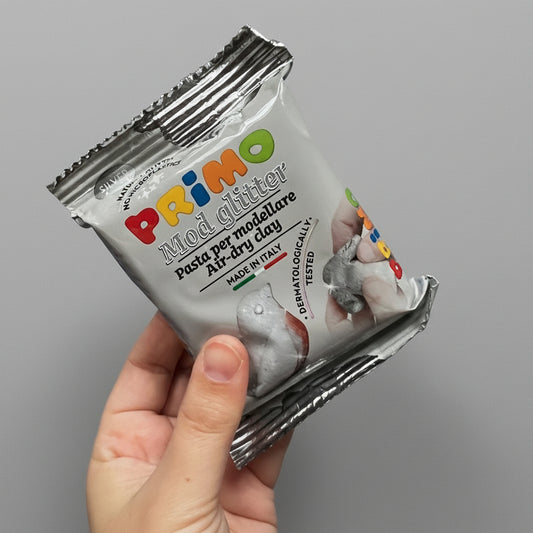 ZELFDROGENDE GLITTERKLEI ZILVER