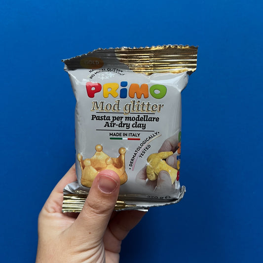 ZELFDROGENDE GLITTERKLEI GOUD (250gr)