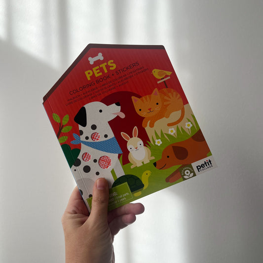 HUISDIER-KLEURBOEK MET STICKERS