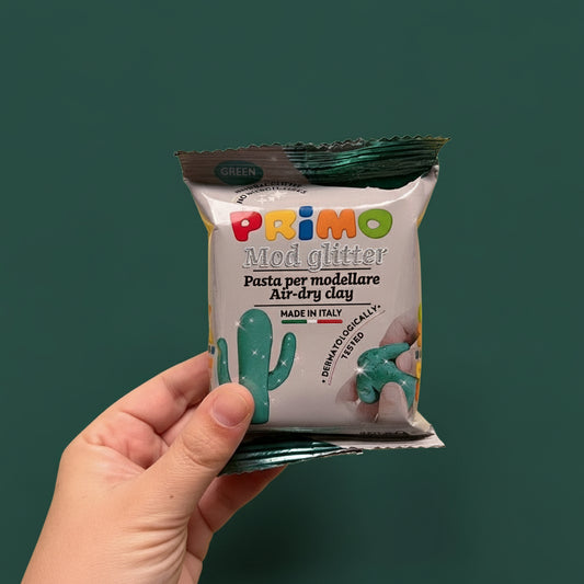 ZELFDROGENDE GLITTERKLEI GROEN