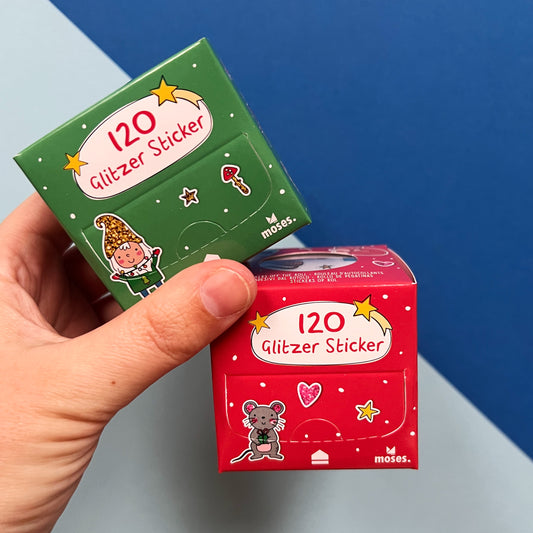 ROL KERSTIGE GLITTERSTSTICKERS