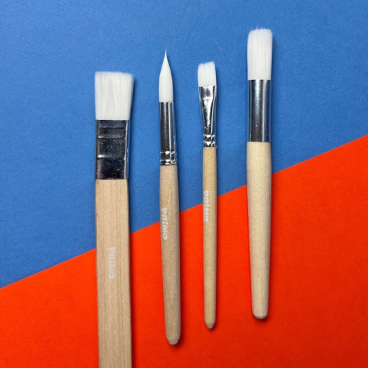 4 HOUTEN KLEUTER PENSELEN