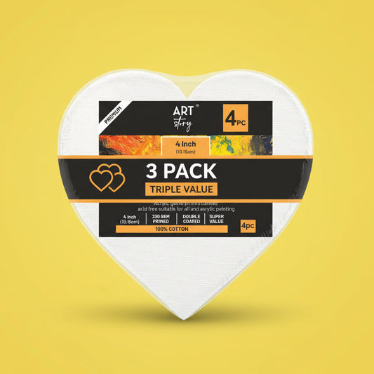 4 KLEINE SCHILDERPANELEN ( HART)