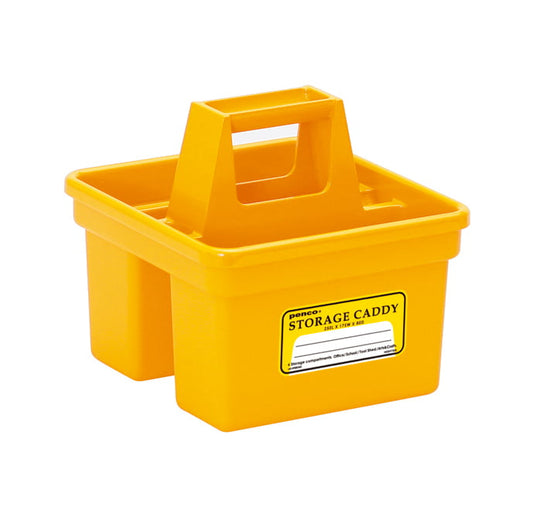 GEEL OPBERGBAKJE MET HANDVAT (KLEIN)