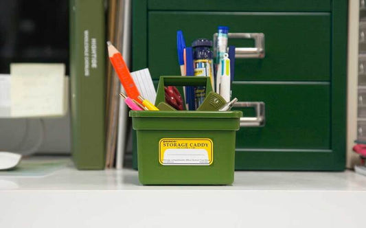 GROEN OPBERGBAKJE MET HANDVAT (KLEIN)