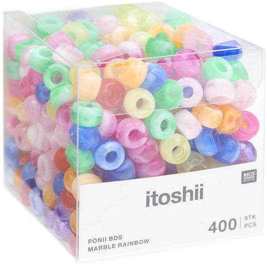 REGENBOOG MIX PONII KRALEN (400ST)