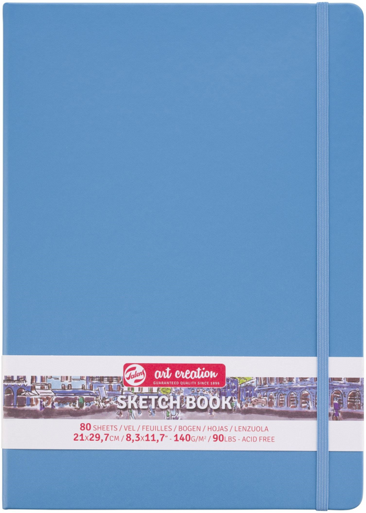 SCHETSBOEK BLAUW (GROOT)